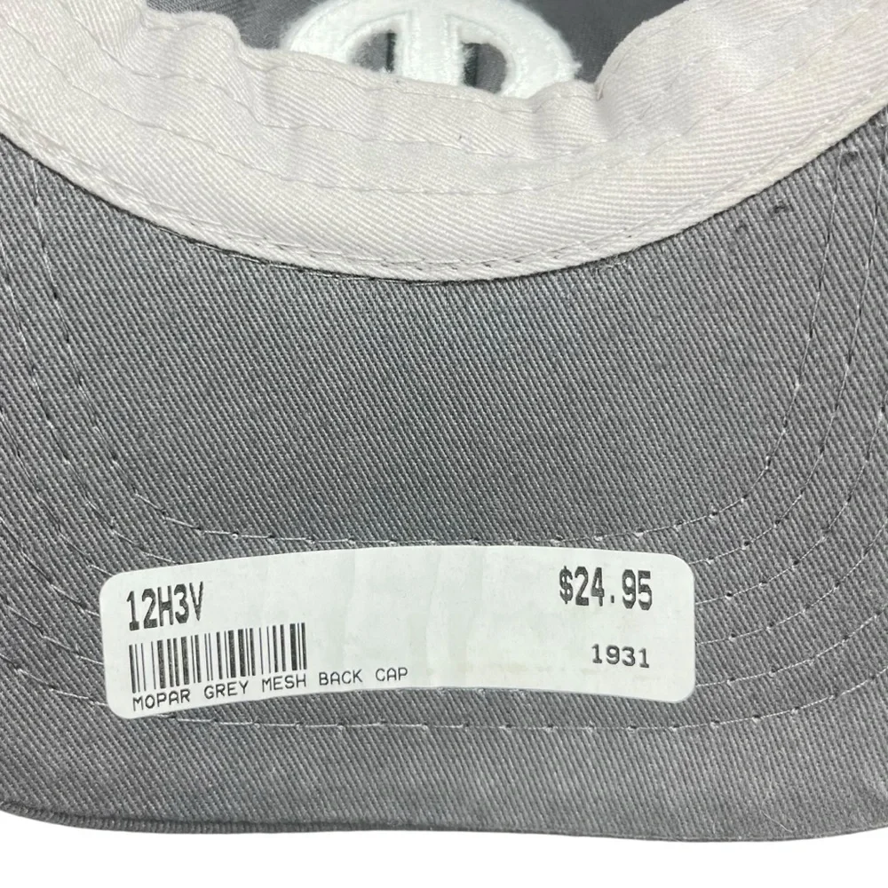 Mopar | NWT | Gray Mesh Back Hat Adjustable‎ Strapback Cap 100% Cotton